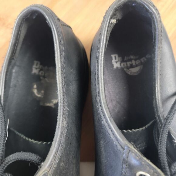 Doc Dr Martens Black Leather Shoes Mens Shoe Size 12 Farrell Lace Up - Picture 12 of 13